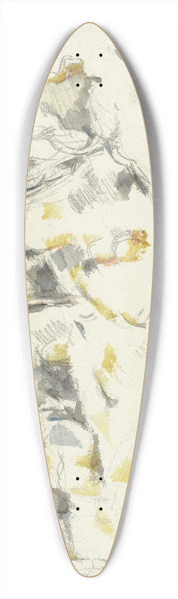 Paul Czanne - Paysage 39.3 inch art pintail longboard deck