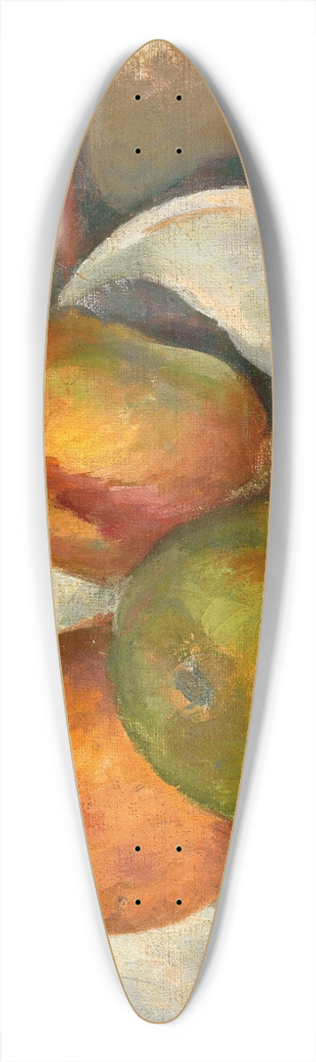 Paul Czanne - Quatre pommes et un couteau 39.3 inch art pintail longboard deck