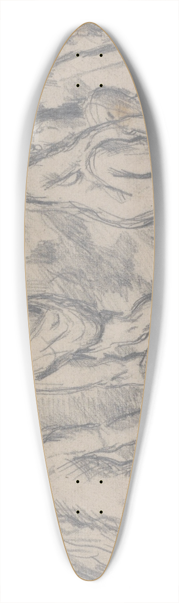 Paul Czanne - Study of Four Women Bathing 39.3 inch art pintail longboard deck