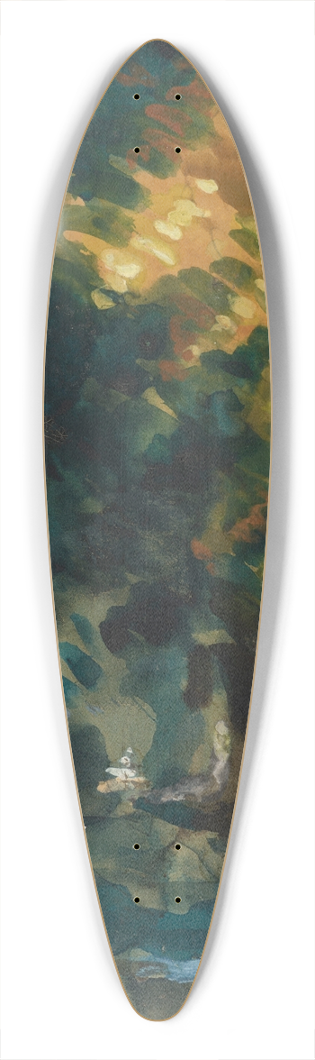 Paul Czanne - Une Alle 39.3 inch art pintail longboard deck