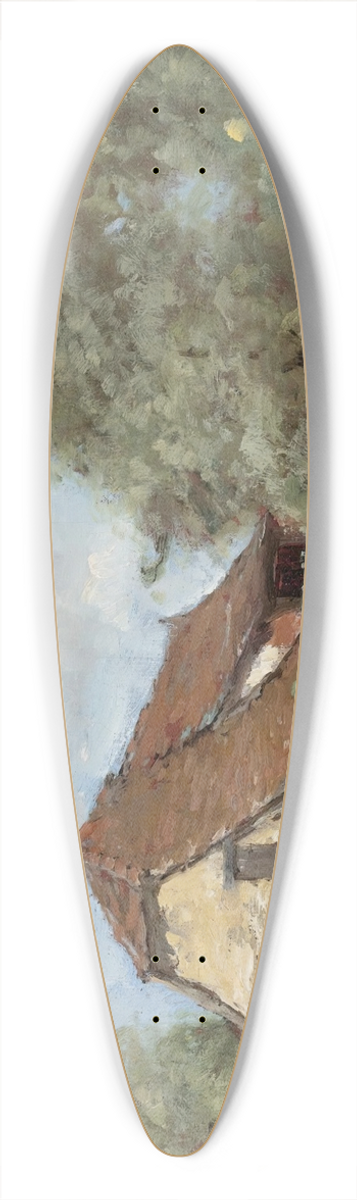 Paul Dsir Trouillebert - La Faucheur Prs De La Ferme 39.3 inch art pintail longboard deck