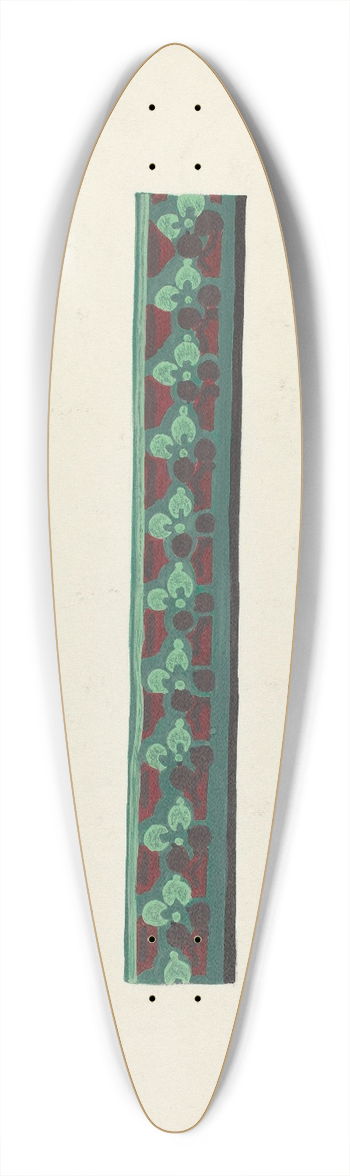 Paul Farkas - Wallpaper Border 39.3 inch art pintail longboard deck