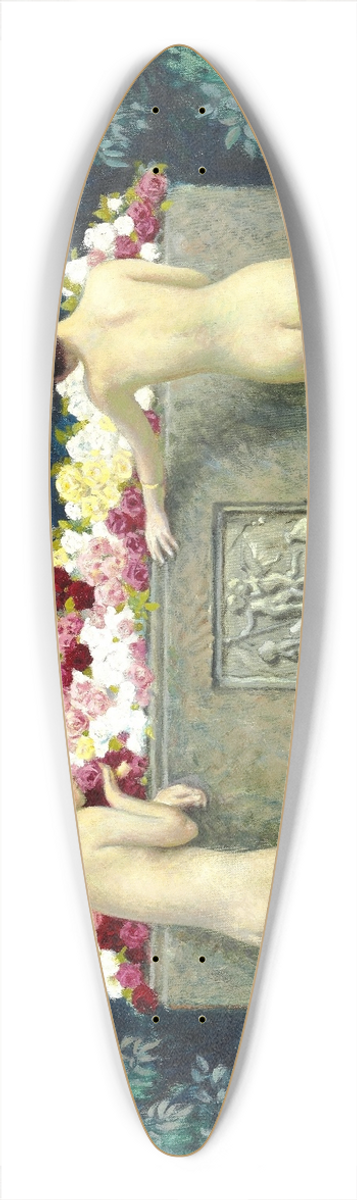 Paul Fischer - Ved Sarkophagen 39.3 inch art pintail longboard deck