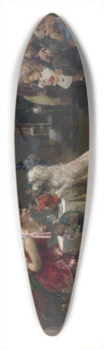 Paul Friedrich Meyerheim - Sideshow Tricks 39.3 inch art pintail longboard deck