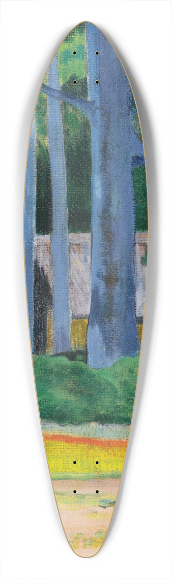 Paul Gauguin - Cabane Sous Les Arbres 39.3 inch art pintail longboard deck