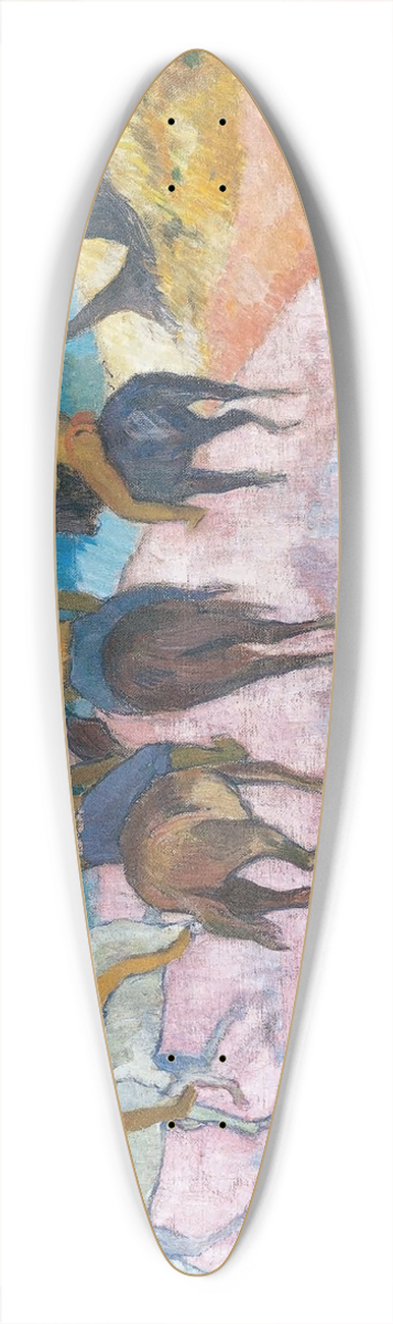 Paul Gauguin - Riders on the Beach (I) 39.3 inch art pintail longboard deck