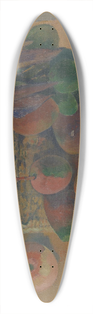 Paul Gauguin - Still life with basket and fruits 39.3 inch art pintail longboard deck