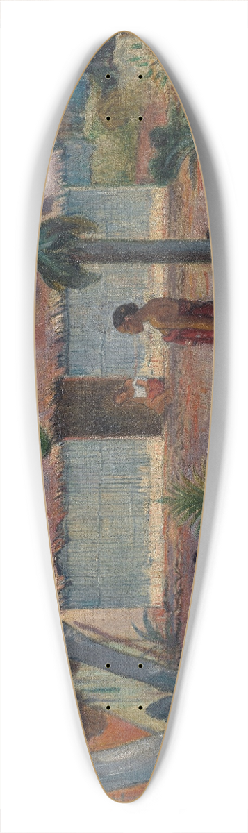 Paul Gauguin - The Large Tree 39.3 inch art pintail longboard deck