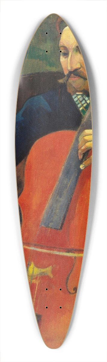 Paul Gauguin - The Violoncellist Schneklud 39.3 inch art pintail longboard deck