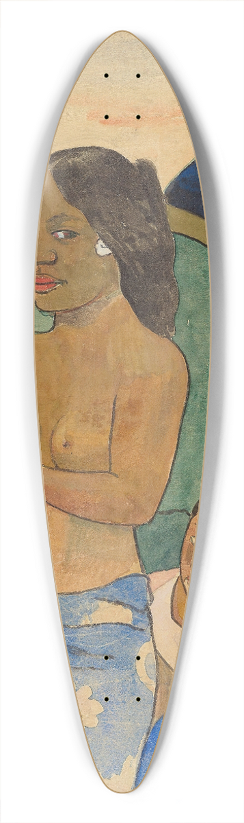 Paul Gauguin - Two Tahitian Women in a Landscape 39.3 inch art pintail longboard deck