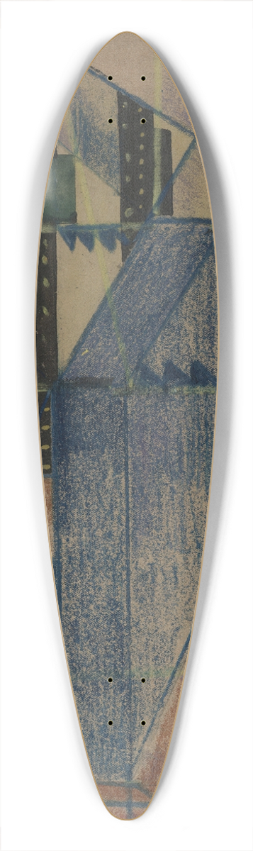 Paul Gaulois - CubistDesign 39.3 inch art pintail longboard deck