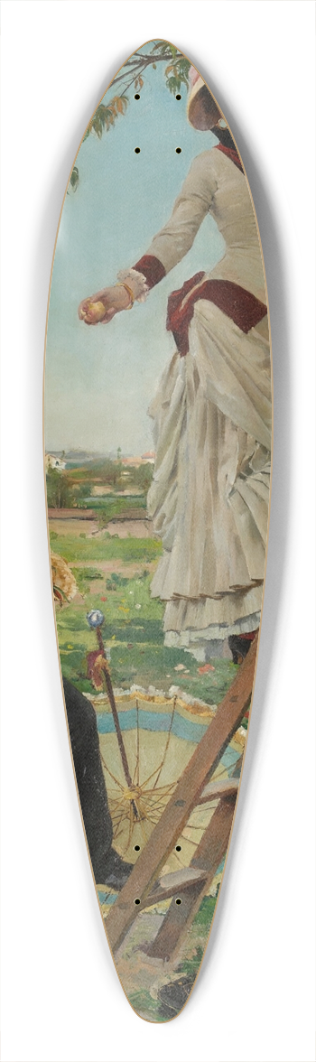 Paul Gervais - Picking Peaches 39.3 inch art pintail longboard deck