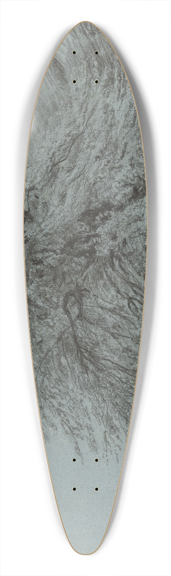 Paul Huet - A Wild Beech in Full Leaf 39.3 inch art pintail longboard deck