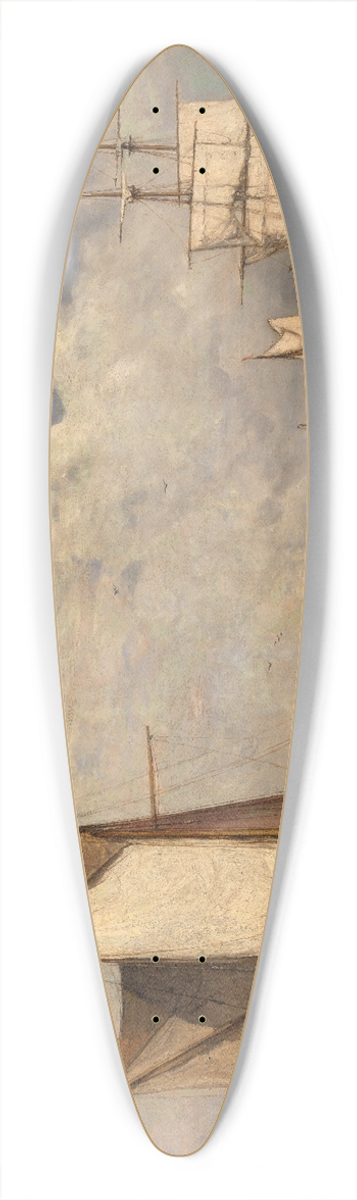 Paul Jean Clays - Calm before the Storm at Dordrecht 39.3 inch art pintail longboard deck