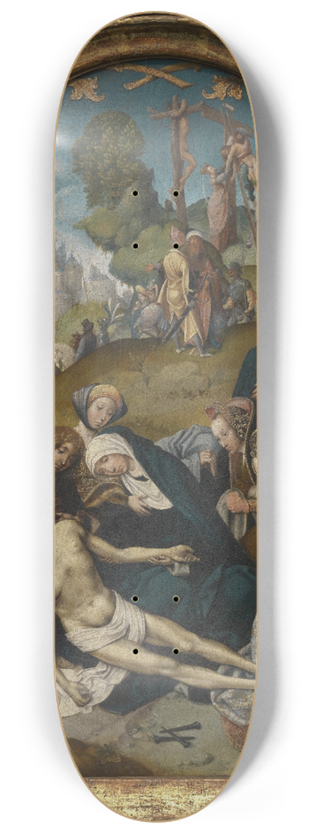 Cornelis Engebrechtsz - The Lamentation of Christ 8.25 inch art skate deck