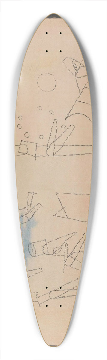 Paul Klee - Acrobats 39.3 inch art pintail longboard deck