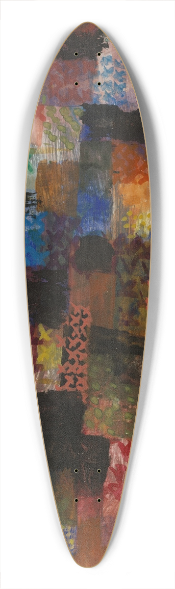 Paul Klee - Deep Pathos 39.3 inch art pintail longboard deck