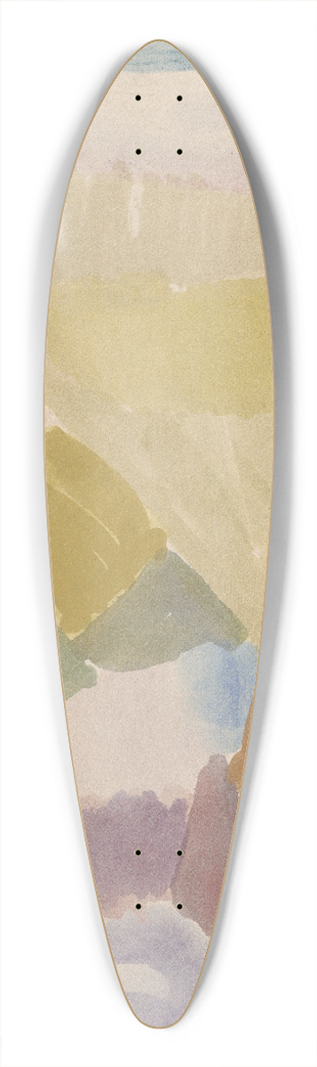 Paul Klee - Interieur mit der Uhr (Interior with the Clock) 39.3 inch art pintail longboard deck