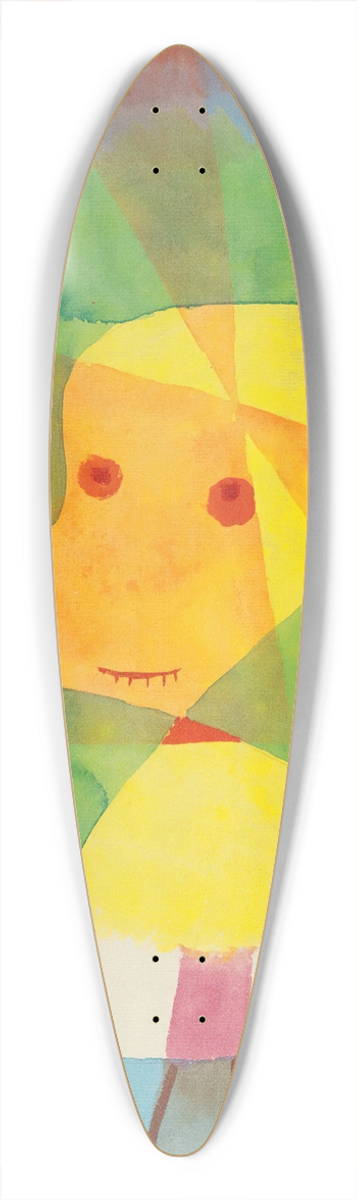 Paul Klee - Kleiner Gartengeist (Small Garden Ghost) 39.3 inch art pintail longboard deck