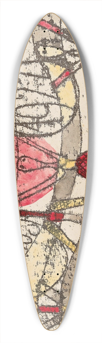 Paul Klee - Laternenfest Bauhaus 39.3 inch art pintail longboard deck