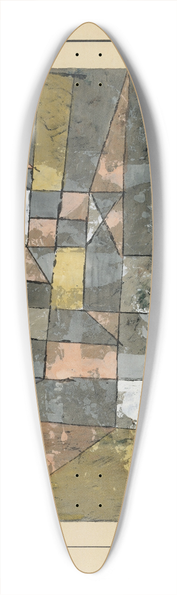 Paul Klee - North German 39.3 inch art pintail longboard deck