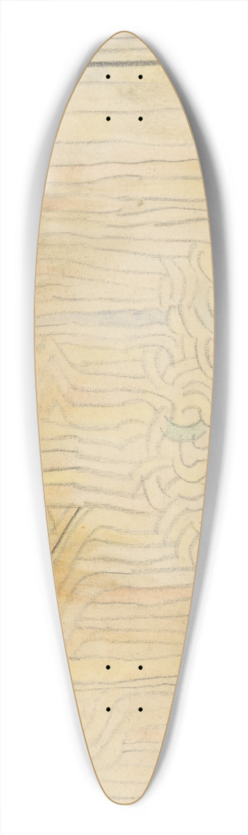 Paul Klee - Ohne Titel 39.3 inch art pintail longboard deck