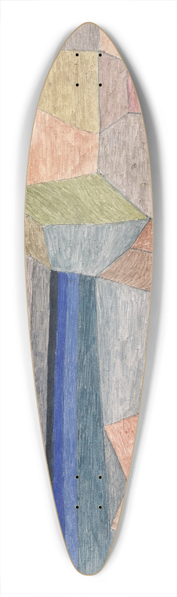 Paul Klee - Promontorio Ph 39.3 inch art pintail longboard deck
