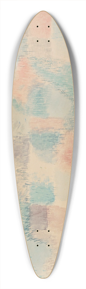 Paul Klee - Rote Erde (Red Earth) 39.3 inch art pintail longboard deck