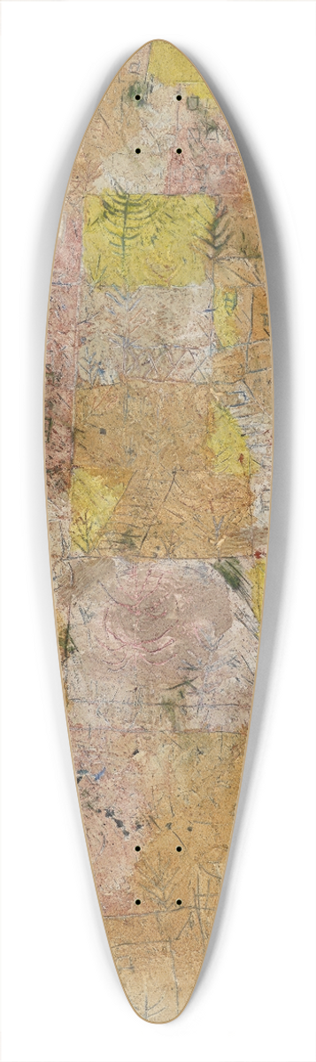 Paul Klee - Suburban Idyll (Gartenstadtidyll) 39.3 inch art pintail longboard deck