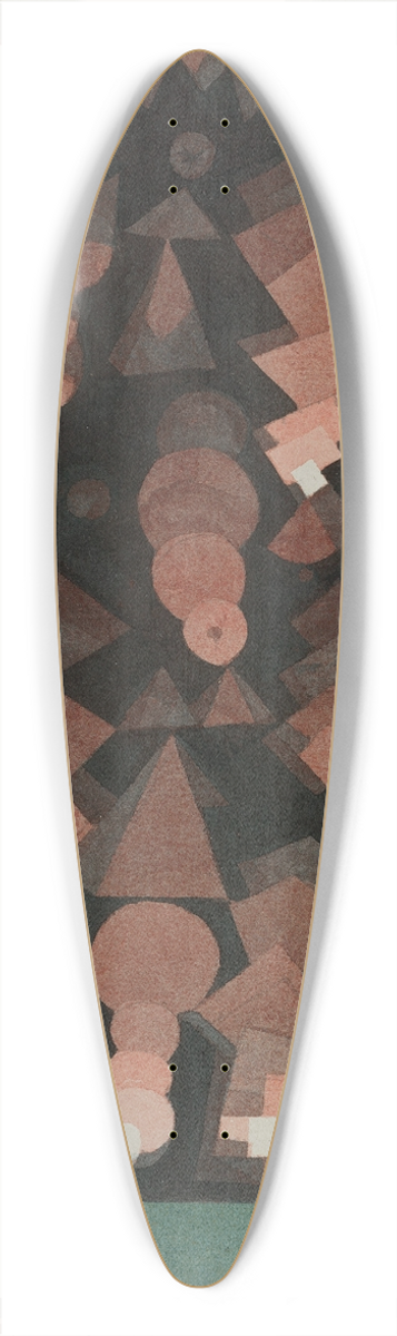 Paul Klee - Suspended Fruit 39.3 inch art pintail longboard deck