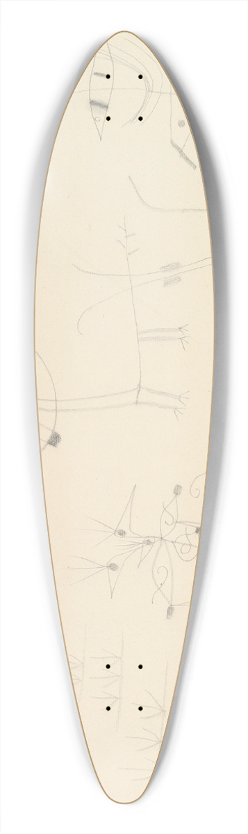 Paul Klee - Tiergarten 39.3 inch art pintail longboard deck