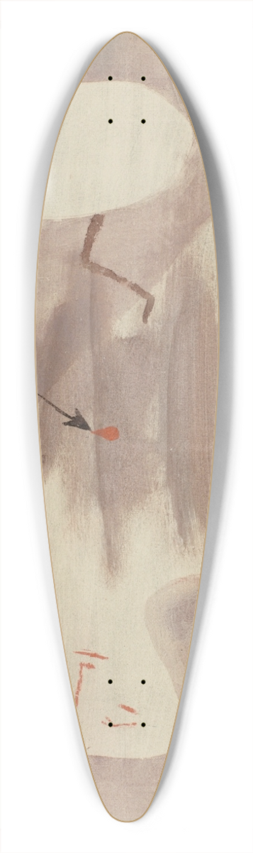 Paul Klee - Wer ttet wen 39.3 inch art pintail longboard deck