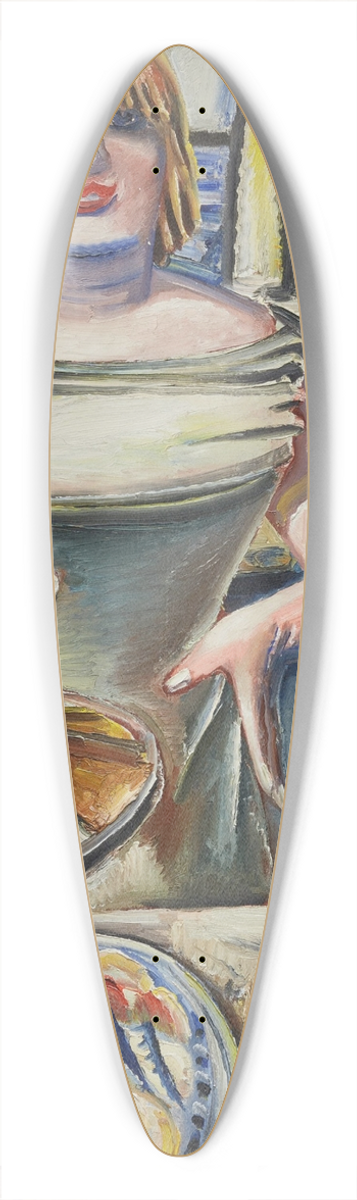 Paul Kleinschmidt - Bardame (Barmaid) 39.3 inch art pintail longboard deck