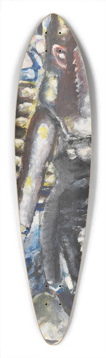 Paul Kleinschmidt - Die Kuchenbar 39.3 inch art pintail longboard deck