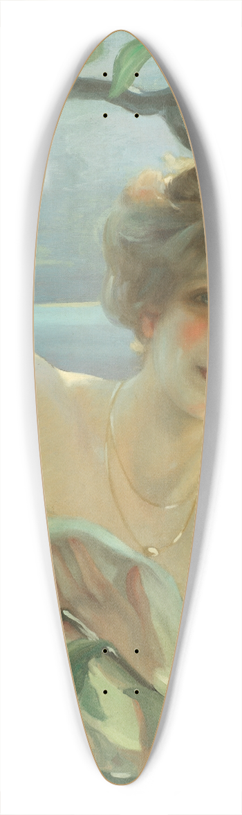 Paul mile Chabas - Baigneuse 39.3 inch art pintail longboard deck