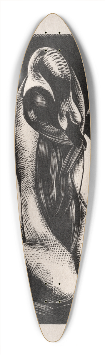 Paul Nash - Leda 39.3 inch art pintail longboard deck