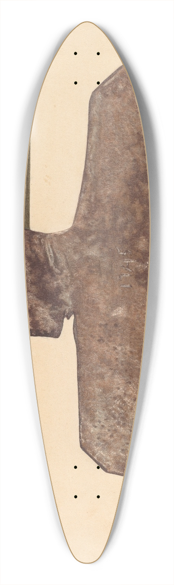Paul Poffinbarger - Broad Axe 39.3 inch art pintail longboard deck