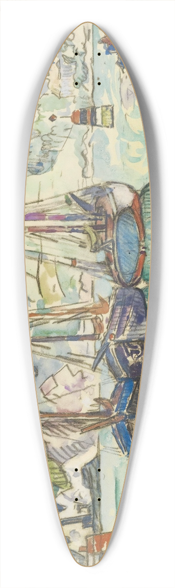 Paul Signac - Le Trieux 39.3 inch art pintail longboard deck