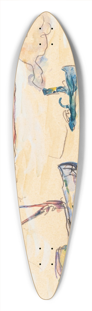 Paul Signac - Rotterdam 39.3 inch art pintail longboard deck