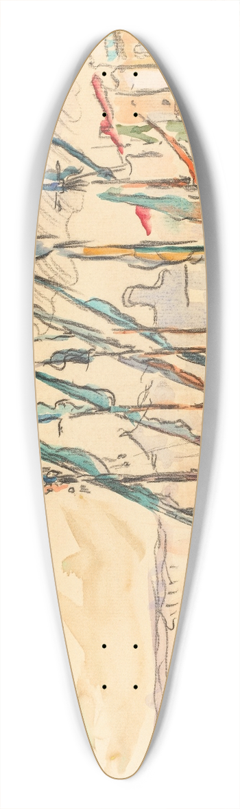 Paul Signac - St Tropez 39.3 inch art pintail longboard deck