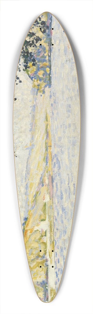 Paul Signac - View of the Seine at Herblay 39.3 inch art pintail longboard deck