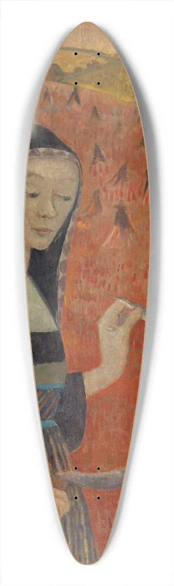 Paul Srusier - Bretonne  la faucille dans un champ de bl noir 39.3 inch art pintail longboard deck