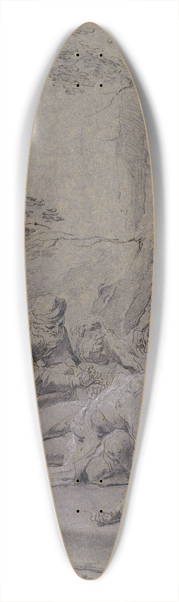 Paul Troger - The Good Samaritan 39.3 inch art pintail longboard deck