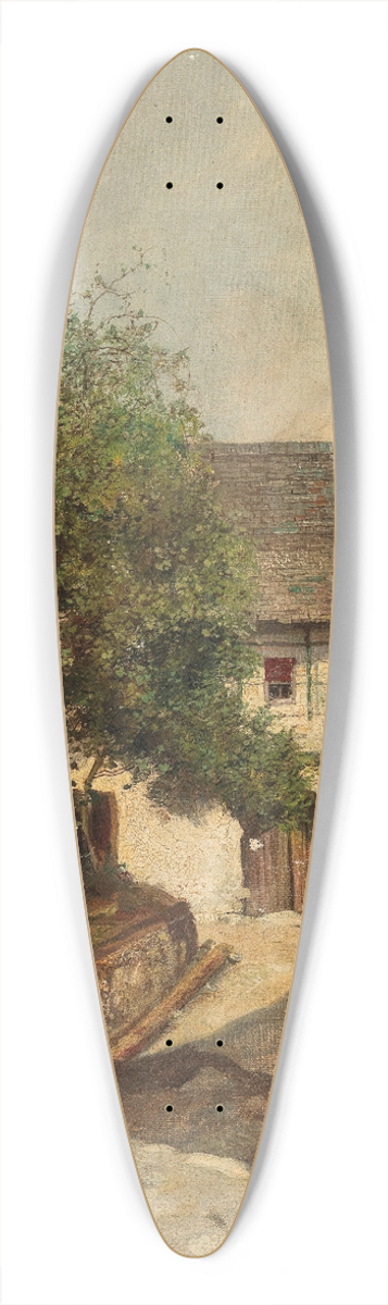 Paul Unbereit - Alte Gasse Wachau 39.3 inch art pintail longboard deck