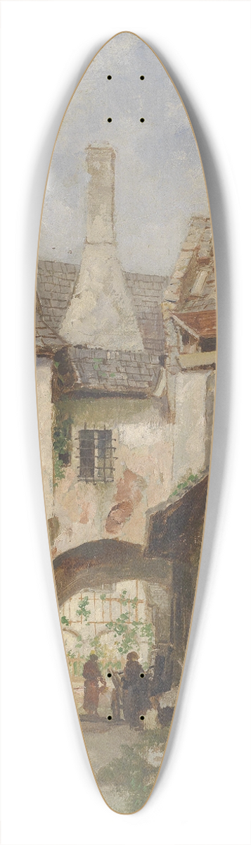 Paul Unbereit - Gasse in der Wachau 39.3 inch art pintail longboard deck
