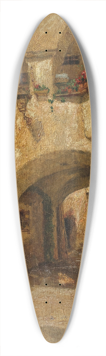 Paul Unbereit - In the Wachau region 39.3 inch art pintail longboard deck