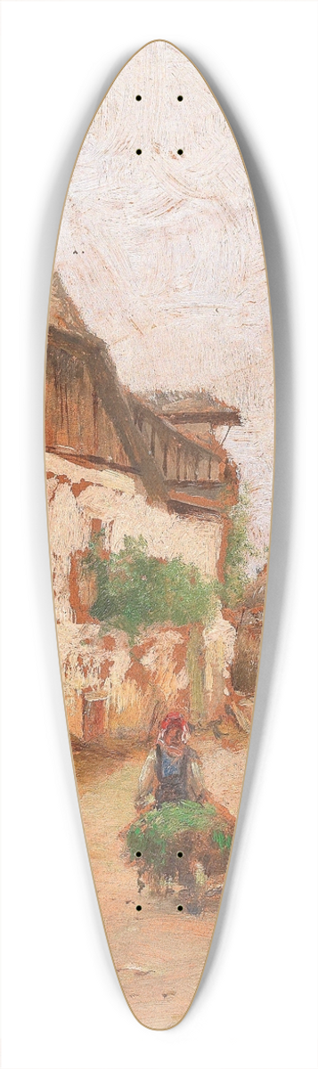 Paul Unbereit - Motif of the Wachau 39.3 inch art pintail longboard deck