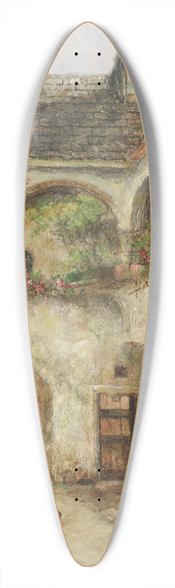 Paul Unbereit - Teisenhoferhof in Weissenkirchen 39.3 inch art pintail longboard deck