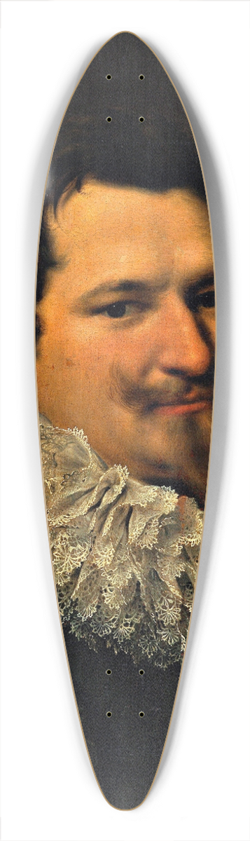 Paulus Moreelse - Portrait of a man 39.3 inch art pintail longboard deck