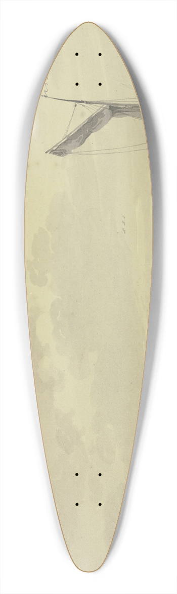 Paulus van Liender - Dordrecht te rien van Papendrecht 39.3 inch art pintail longboard deck